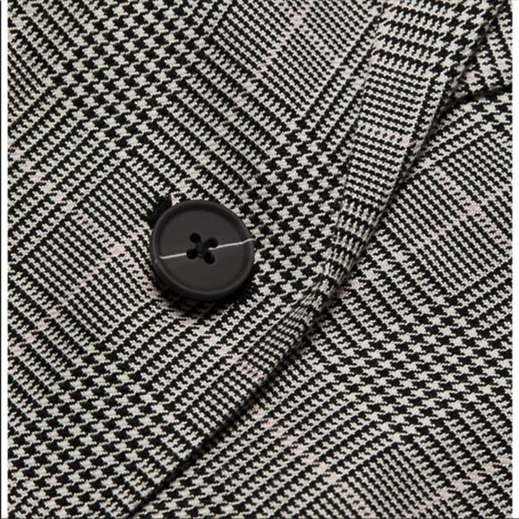 ATM Glen Plaid Single Button Structured Blazer 10 NWOT - Picture 5 of 12